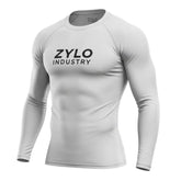 Men’s Long Sleeve Compression Shirt – Recycled Polyester, 4-Way Stretch, Moisture-Wicking, Lightweight Athletic Base Layer